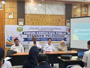 Read more about the article DINSOSP3AKB Kabupaten Sanggau Gelar Forum Konsultasi Publik, Serap Aspirasi Masyarakat untuk Peningkatan Kualitas Pelayanan